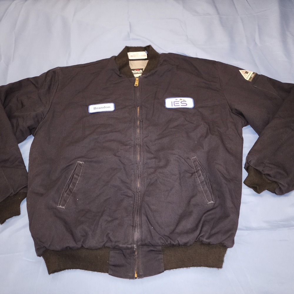 BULWARK FR FLAME-RESISTANT INSULATED QUILTED LINED BOMBER JACKET BLUE SZ XLARGE